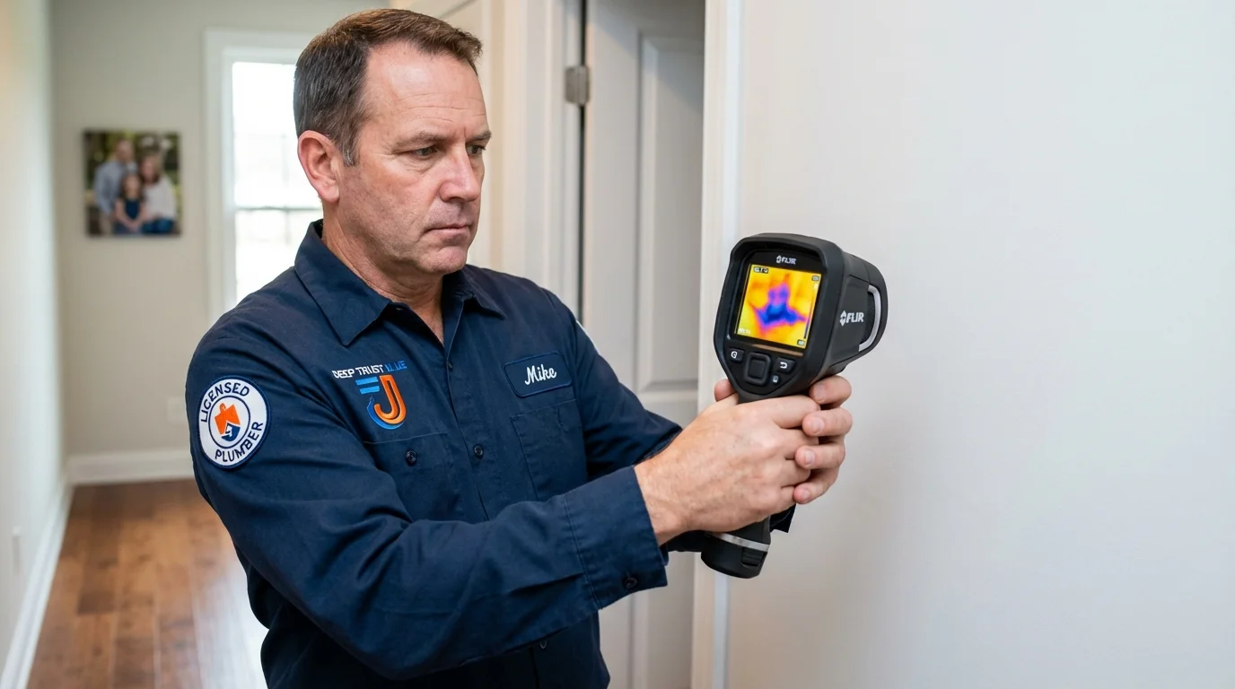 Thermal imaging leak detection by Johns Plumbing LLC in Santa Clara